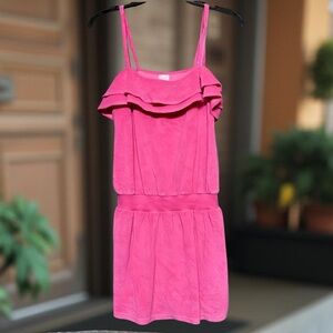 💖💕Xhileration Pink Terry Cloth Sun Dress Cover Up